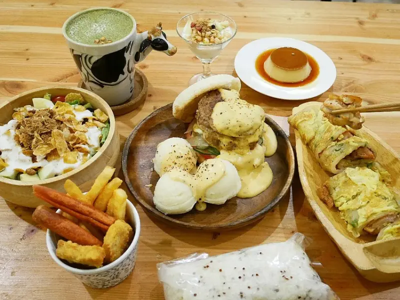 日十。中華店-台南永康早午餐  南台科大附近夯店  平價味好選擇多  套餐超值不升級可惜  不早來可是要排隊唷  新菜單上市              