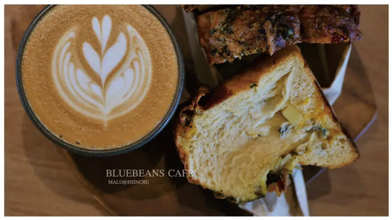 《新竹竹北》藍豆咖啡│藏身道禾三代塾裡有著超好吃吐司的文青咖啡館