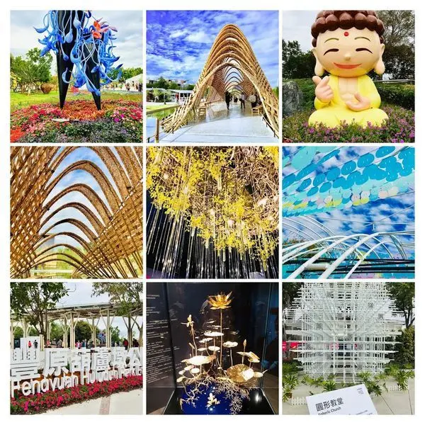 【2018台中花博好好玩2】台中花博唯一免費展區/豐原葫蘆墩公園水岸花都/全台最長的水岸花廊道