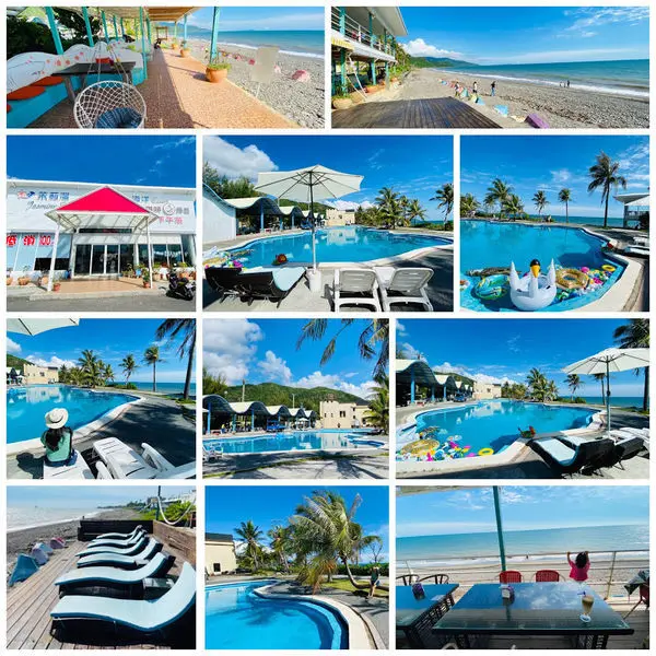 屏東枋山海景咖啡餐廳│茉莉灣海洋Cafe│愛琴海岸海景休閒渡假園區│無邊際泳池超美海景│碧海藍天渡假天堂│2020屏東IG超夯打卡景點