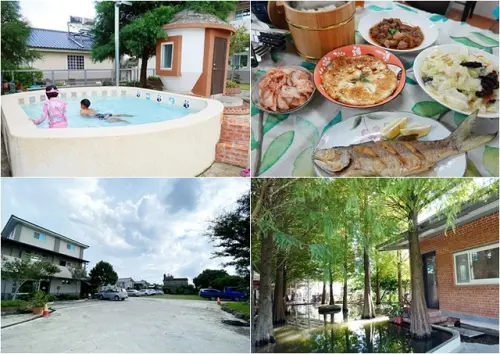 《苗栗公館住宿》二訪．和風民宿／和風食堂～戲水池、落羽松廊道、好吃的客家料理，近棗莊／千年鶼鰈老樹／墨硯山日落，親子輕旅行推薦