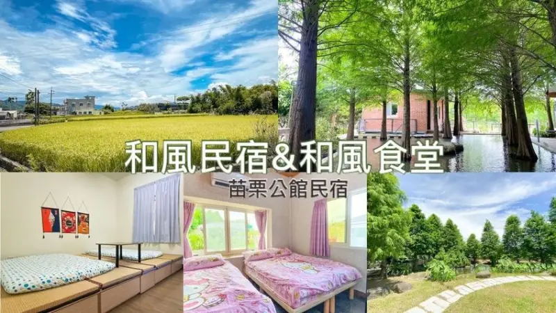 和風民宿&和風食堂 苗栗公館民宿推薦│勾起了不少兒時在外婆家的回憶，拍滿記憶卡的落羽松美景