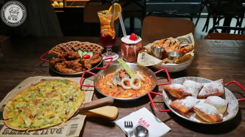 【 新竹炸雞 】最強炸雞皮脆肉嫩讓人吮指回味．傳統美國南方菜混搭新美式料理．LALA Kitchen 新美式餐廳 - 新竹科園店