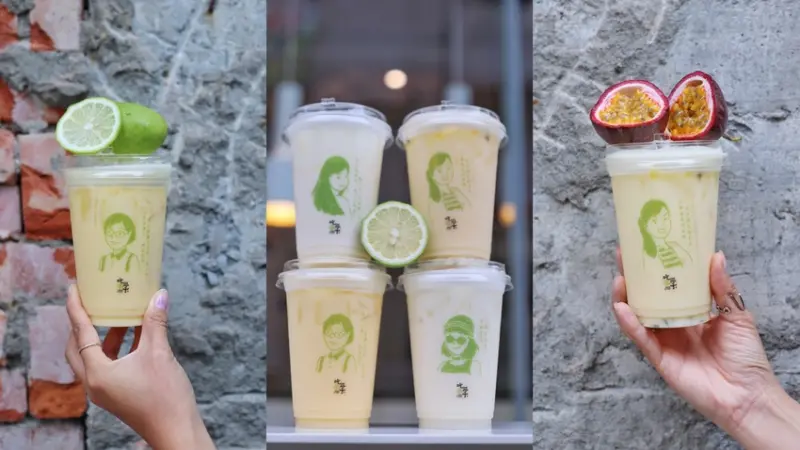 【台中x食記】吃茶三千。台中南屯區紅磚質感可內用手搖飲。青檸芬朵西新系列口味。明信片溫暖傳情活動。現點現泡鮮萃研磨。