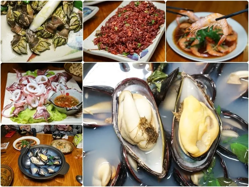 跳躍的宅男 - [馬祖南竿美食]蝦寮食堂- 老酒蝦 豆乳雞 佛手 淡菜  連在地人都愛的馬祖必吃美食