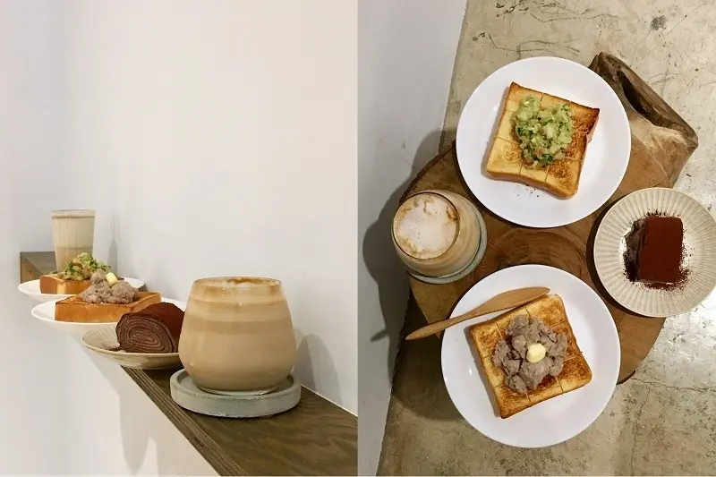 【板橋｜府中站】那裡的咖啡店 The Place＿香味四溢的芋頭奶油吐司＿原來酪梨跟沙沙醬如此的般配