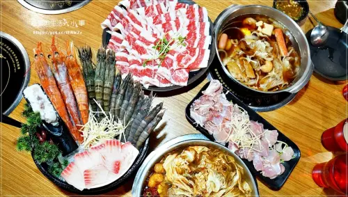 【新莊火鍋】禾屋鍋物達人／新莊美食／丹鳳捷運站／丹鳳美食／鴻金寶麻吉廣場／雙人蝦到爆海陸軍團／平日下午肉盤免費加大／菜盤可以換肉盤／海鮮單點69元