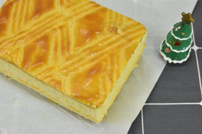 【蓁古早味現烤蛋糕】讓人懷念童年的好滋味 濃濃起司香氣與虎皮蛋糕的完美結合 #嘉義美食 #虎皮起司蛋糕