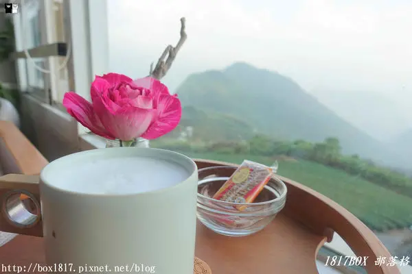 【嘉義。番路】玻璃屋裡擁抱茶園山色。品茗玫瑰烏龍茶。飲山郁茶茶&玫瑰花園 in Alishan