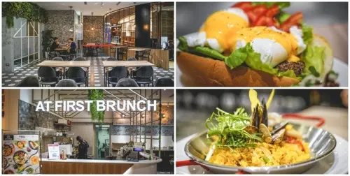 At • First Brunch 緣來-松高店 | 爆漿系班尼迪克蛋mix骰子牛排 一口就讓你升天啦~~。信義區早午餐推薦、市政府早午餐推薦。捷運市政府站