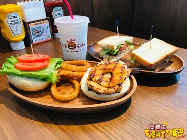 台中三井OUTLET美食美式漢堡》KUA`AINA Burger夏威夷漢堡菜單價位大公開！美國總統也瘋狂的熱情風味夏威夷漢堡 ~台中港梧棲必吃美食小吃餐廳推薦。
