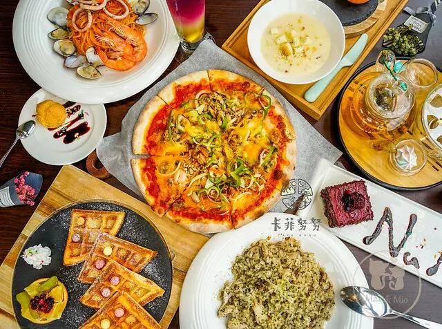 【卡菲努努景觀餐廳CafeNuNu】新竹親子餐廳～帶小孩放電的好去處！鸚鵡、鯉魚、貓狗、小鹿出沒～療癒寵物友善餐廳！網美閨蜜下午茶新竹竹東咖啡廳推薦！