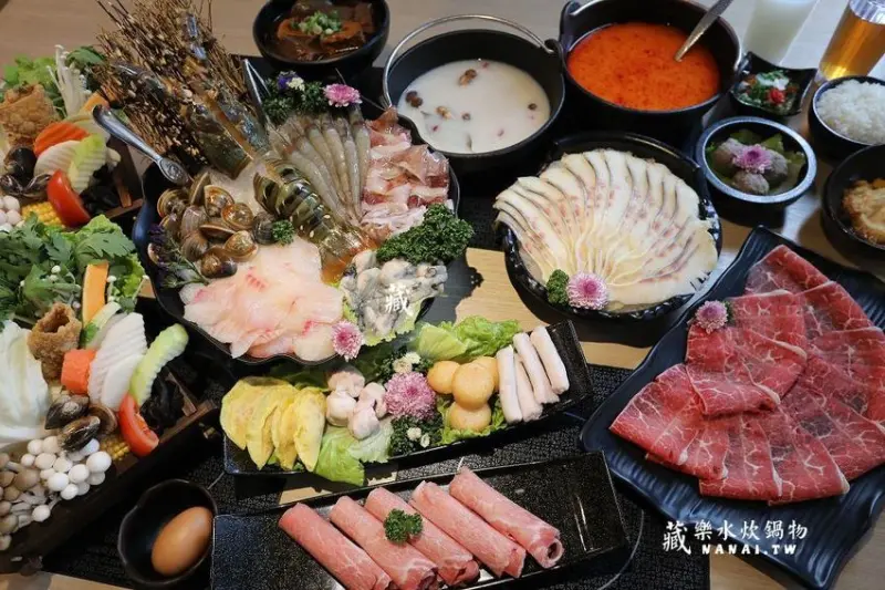 員林藏樂水炊鍋物。肉食,海鮮風潮席捲而來,豪華海陸龍蝦雙人鍋