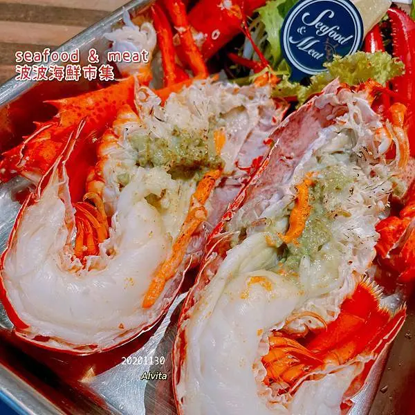 【台北。內湖】↠文文吃吃↠新鮮海鮮水族箱好吸睛、+499吃波士頓龍蝦｜seafood & meat 波波海鮮市集(含菜單) 近三總、成功交流道、內湖科學園區