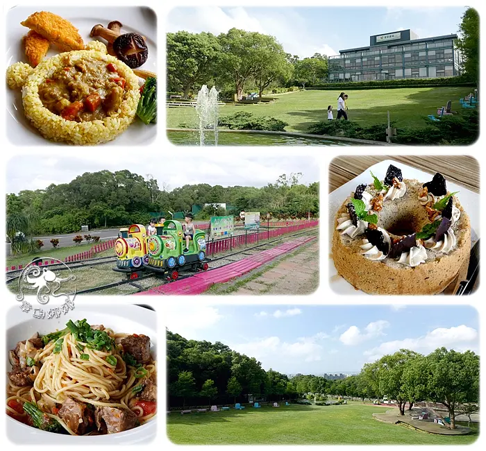 新竹親子餐廳【愛家農場(原 綠芳園】大草皮、小動物、魚池、沙坑！室內拍照花牆；打卡拍照好正！來景觀餐廳可以溜小孩兼tea time！〈2019/06更新〉