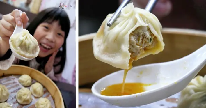 【中壢平價美食】價格超親切的手工湯包《皇宸饌小籠湯包》會爆漿的滿滿蟹黃內餡~連皮都自己做