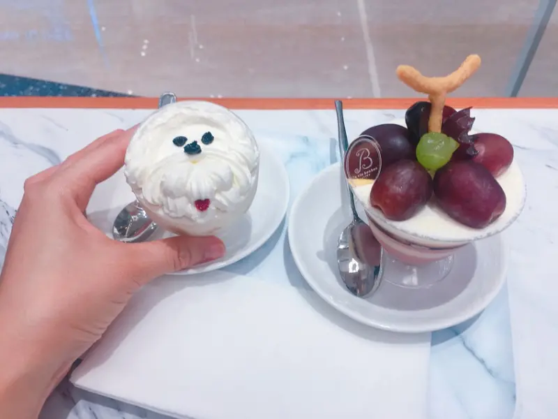 《台北❤️信義》la vie bonbon 微風南山微法系可愛甜點店，超健康的低糖bonbon蛋糕，寵物也能吃喔🐩