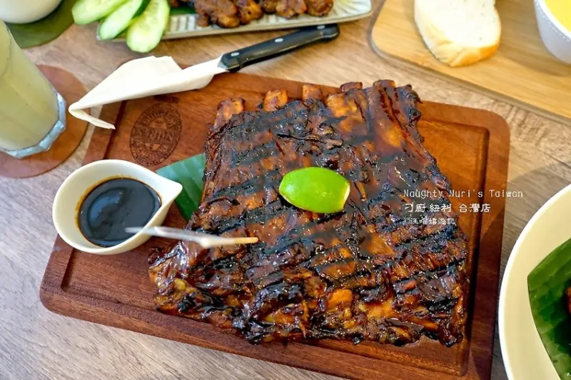 東區豬肋排 ❤ Naughty Nuris Taiwan 刁廚.紐利 台灣店 ❤ 峇里島必朝聖美食, 大推必點招牌醬烤豬肋排 #216巷美食 #印尼沙嗲 #刁廚紐利 #東區異國美食 #刁廚.紐利台灣店