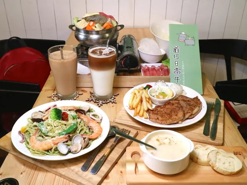 廚何日當牛：新營美食聚餐餐廳推薦｜平價義大利麵.小火鍋.排餐.平日還有商業午餐/IG網美打卡景點 - 進食的巨鼠
