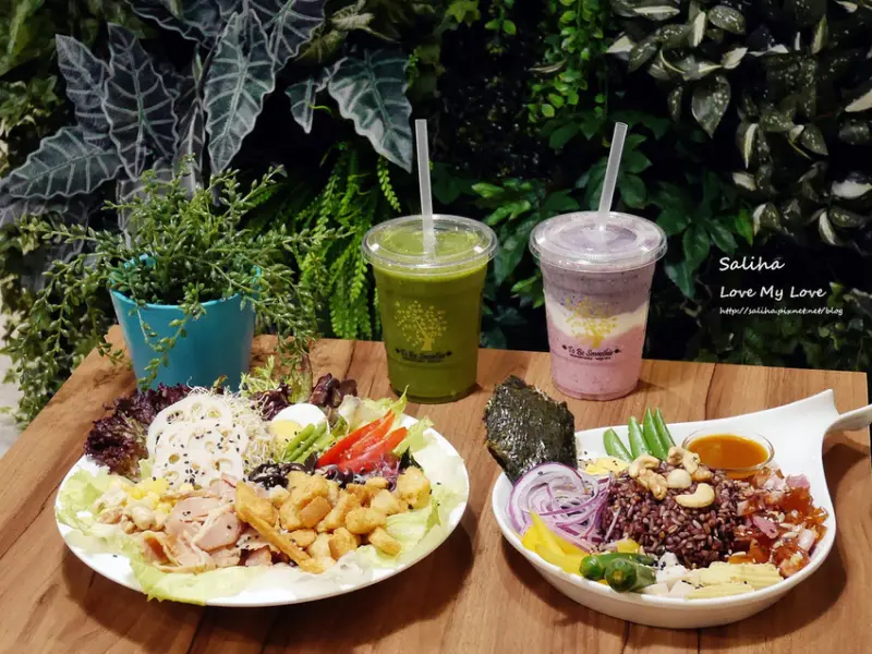 *台北松山區輕食推薦*To be smoothie綠果昔~超療癒植物系網美風餐廳,好吃沙拉,素食,下午茶