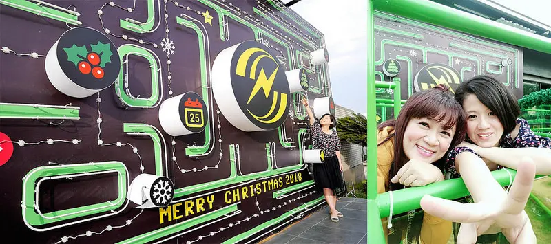 嘉義限時熱門IG打卡景點｜任天堂小精靈迷宮in昇億水電公司聖誕藝術造景