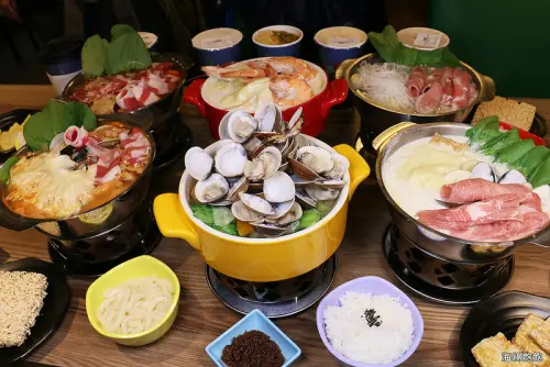 士林芝山火鍋『丰明小鍋/丰明水秀』最文青小鍋霸主開箱文，每鍋130元起！蛤蠣山海爆爆鍋，最強牛乳起司鍋，手搖杯飲料，IG網美打卡牆，參考菜單(捷運芝山站)