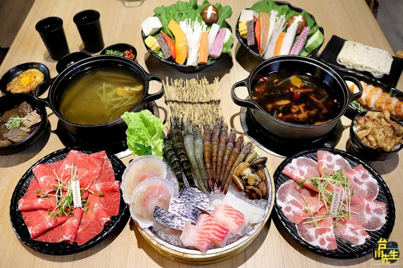 台南火鍋／冬季限定湯頭新上市／嚴選台灣豬與花東米／在地小農直送新鮮蔬果／飲料＋明治冰淇淋無限享用／天然食材熬湯／日本鹽麴取代食鹽／日本南部鐵器鑄鐵鍋／體驗日本在地傳統鍋物／不收服務費