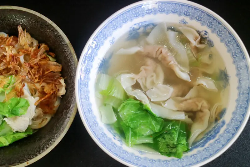 【元宵湯圓】永樂市場 杜桑灶咖 國華店 手工乾拌烏龍麵│餛飩湯│香菇鮮肉湯圓