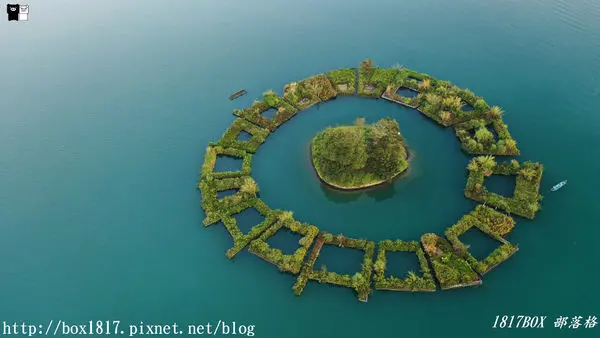 【南投。魚池】空拍。日月潭LaLu島(拉魯島)
