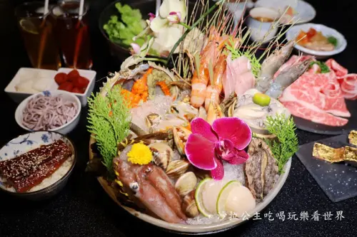 台北海鮮火鍋推薦『竹苑shabu』吃火鍋有生魚片.鰻魚飯.金條和牛握壽司.開胃菜無限供應捷運忠孝復興站