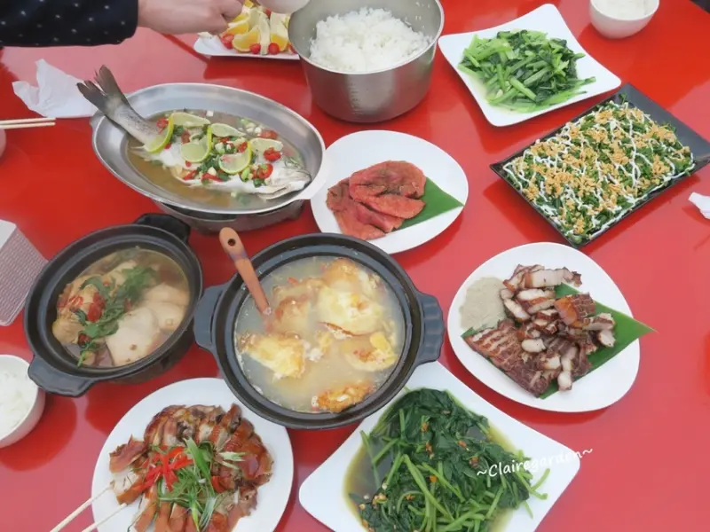 南投 魚池鄉 日月潭 阿爸食堂 私宅料理~三合院裡吃大紅桌辦桌菜