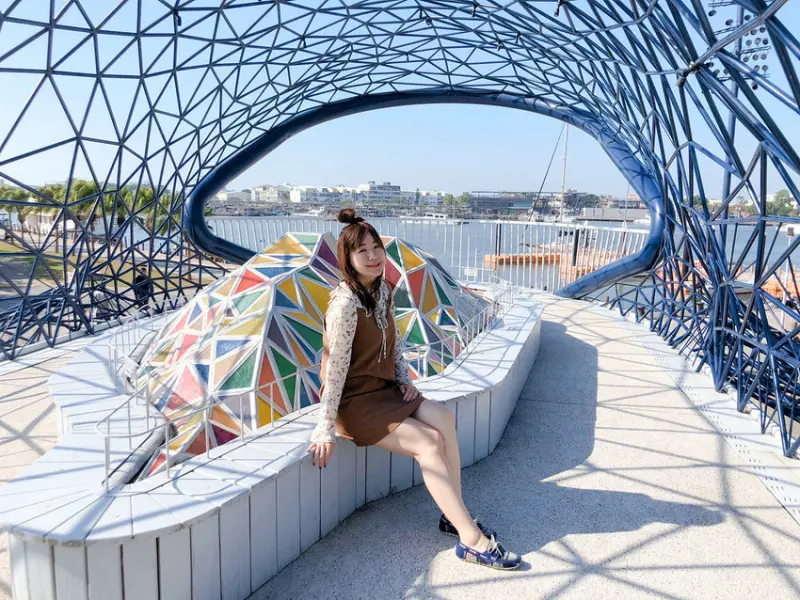 【台南安平】港濱歷史公園 大魚的祝福 鯨魚裝置藝術 賞夜景約會新地標 網美打卡熱點