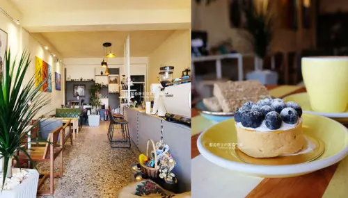 台中梧棲│Yocano coffee洋記豆行-低調外觀自在空間，咖啡茶飲品、時令甜點，近梧棲新天地 - 藍色起士的美食主義