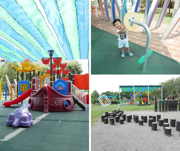 [南投]兒童與毛孩的歡樂天堂，精彩遊具與超大草皮/草屯兒童樂園/南投玩沙親子景點