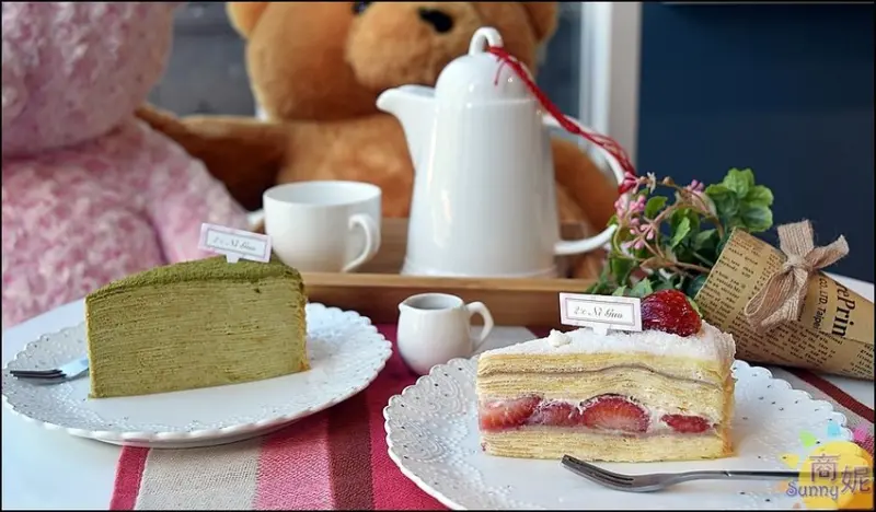 台中百元千層蛋糕。2度C。超過35層清爽好吃不甜膩 每天手工製作沒預約吃不到 - 商妮吃喝遊樂