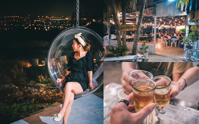 那兩蚵夜景餐廳│坐擁台中超美百萬夜景！平價熱炒燒烤100元起不限時免服務費，小朋友免費撈魚，網紅拍照景點，親子景觀餐廳推薦