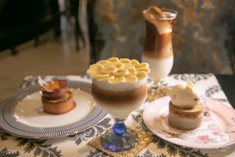 被酒耽誤的貴婦下午茶咖啡Erika Chung｜香蕉旗遇拿鐵ＶＳ手工布丁拿鐵｜藏身大立精品四樓的設計服飾品牌