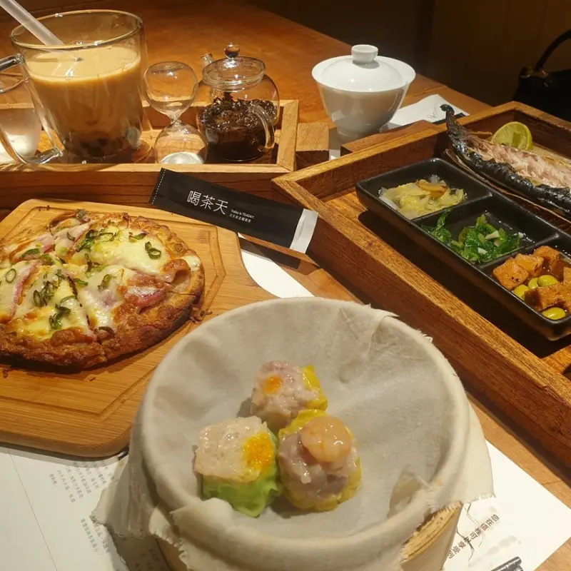【新北鶯歌景點美食●Teaday喝茶天-茶家食堂】(2019.03更新)鶯歌陶瓷老街巷內文青日式茶館 喜歡台式PIZZA 阿薩姆珍珠奶茶好好喝♥食尚期貨小咪推薦鶯歌下午茶餐廳