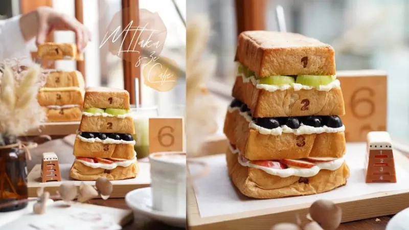 【MITAKA s-3e cafe 台中店】大阪超夯「跳箱吐司」不用飛日本也吃得到！不只好吃也很好拍！-阿華田的美食日記