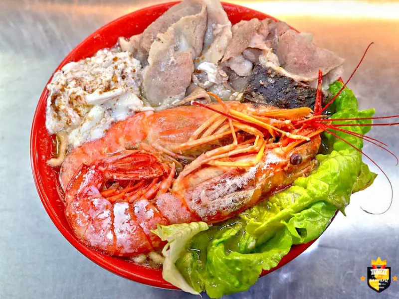 台南鍋燒意麵／隱藏版菜色老饕才知道／2隻天使紅蝦放好放滿／人氣商品強勢回歸／每日限量只有總店吃得到／海味十足吃到痛風也甘願