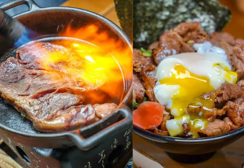 牛丁次郎坊x深夜裡的和魂燒肉丼 | 彰化市美味丼飯推薦，桌邊現烤肋眼牛排丼，平價消費奢華享受。 - 螞蟻幫的櫥櫃