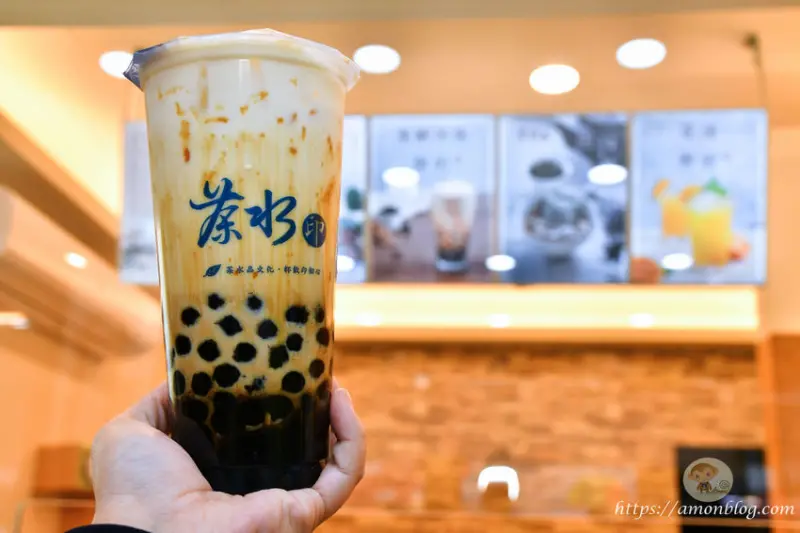 【台中飲料推薦】茶水印~限量黑糖珍珠鮮奶及口感多層次紫水晶凍飲必喝，現點現泡，近中國醫大