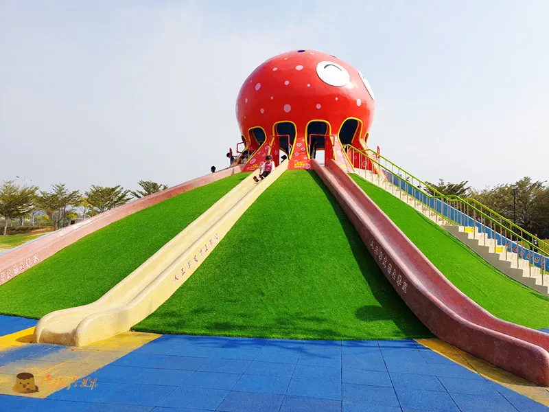 【苗栗旅遊】超放電！八爪章魚溜滑梯《貓裏喵親子公園》扇型貝殼滑梯.白沙坑.海洋主題遊戲場