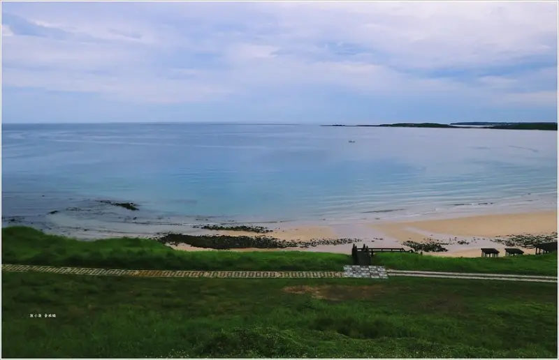 【澎湖‧西嶼】內垵沙灘‧台版馬爾地夫眺望一覽無遺海岸線，澎湖最美的細沙海岸沙灘