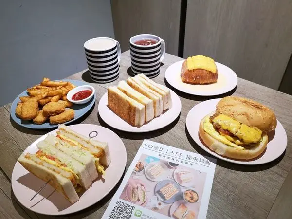 【美食】台北信義「福來早餐」六張犁早餐推薦，品嚐美味咖椰吐司不用到新加坡!