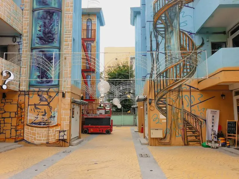 屏東景點||職人町-好拍照的仿歐洲塗鴉牆，亦是屏東市區最新的青創基地||屏東市