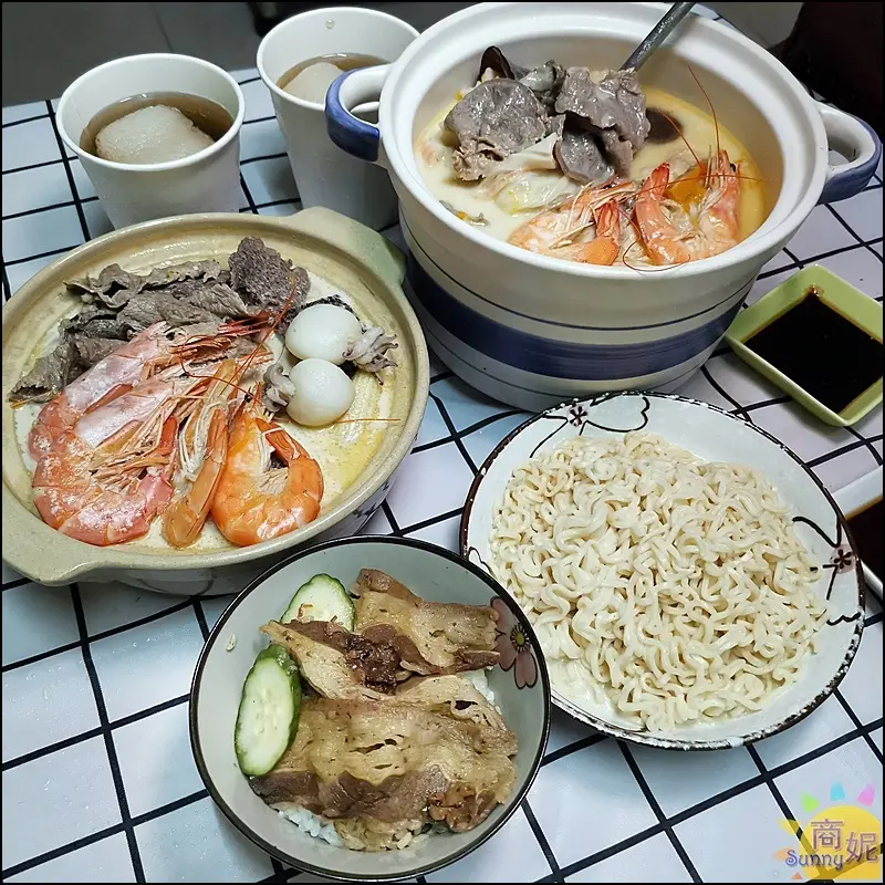 羊角燒肉食堂。這份量太浮誇!丼飯燒肉便當超爆量火鍋自取再送天使紅蝦.牡蠣人均不到200-商妮吃喝遊樂