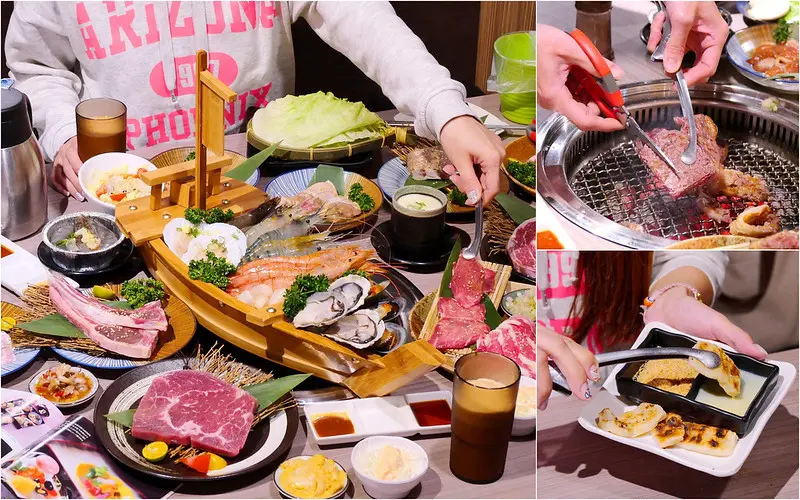 台中燒肉吃到飽-羊角炭火燒肉：現撈泰國蝦/大牡蠣/美國安格斯牛排/紐約客/泰式奶茶80種食材吃到飽！