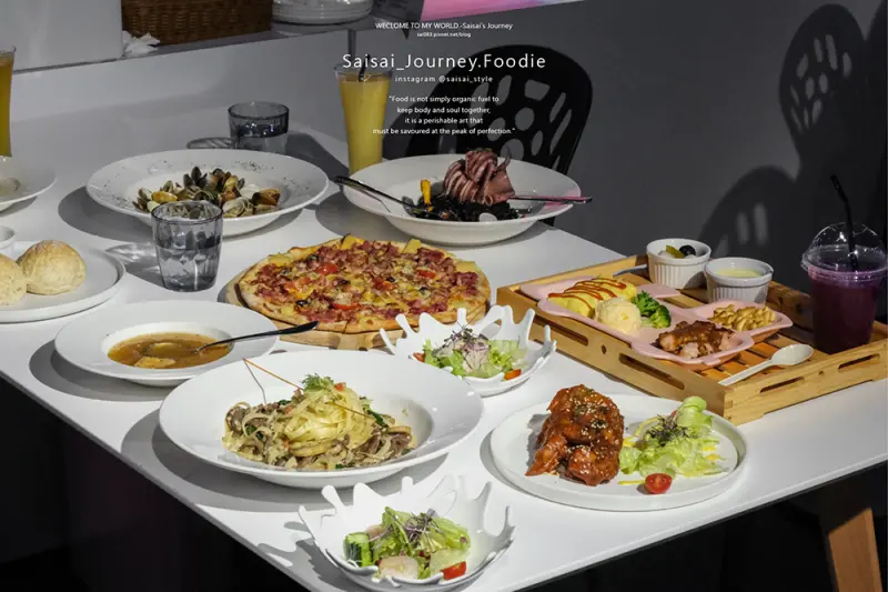 台北美食 樂福銀河鐵道餐廳｜親子餐廳推薦！室內就能坐到銀河宇宙小火車，餐點份量多、聚餐推薦！大直美食