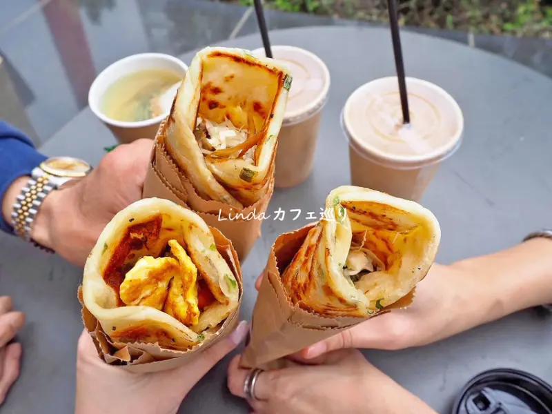 春和捲食 日式的小清新 無油的脆爽蔥油餅 天母平價美食 芝山站早餐推薦 輕食捲餅 天母SOGO商圈